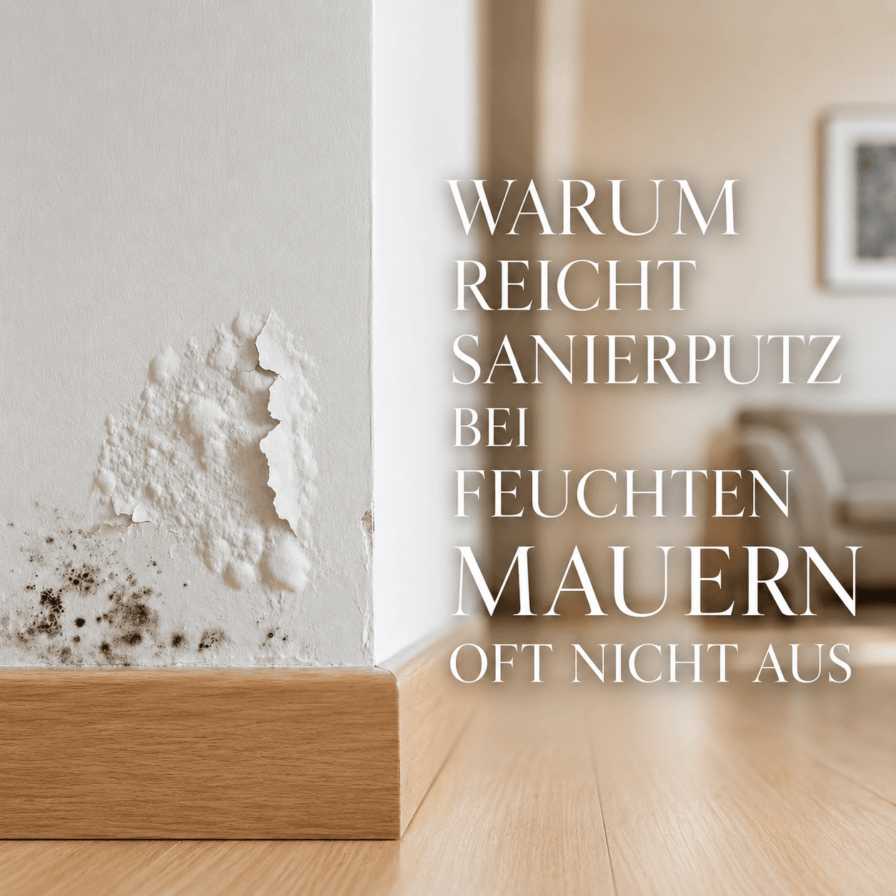 Warum reicht Sanierputz oft nicht aus?